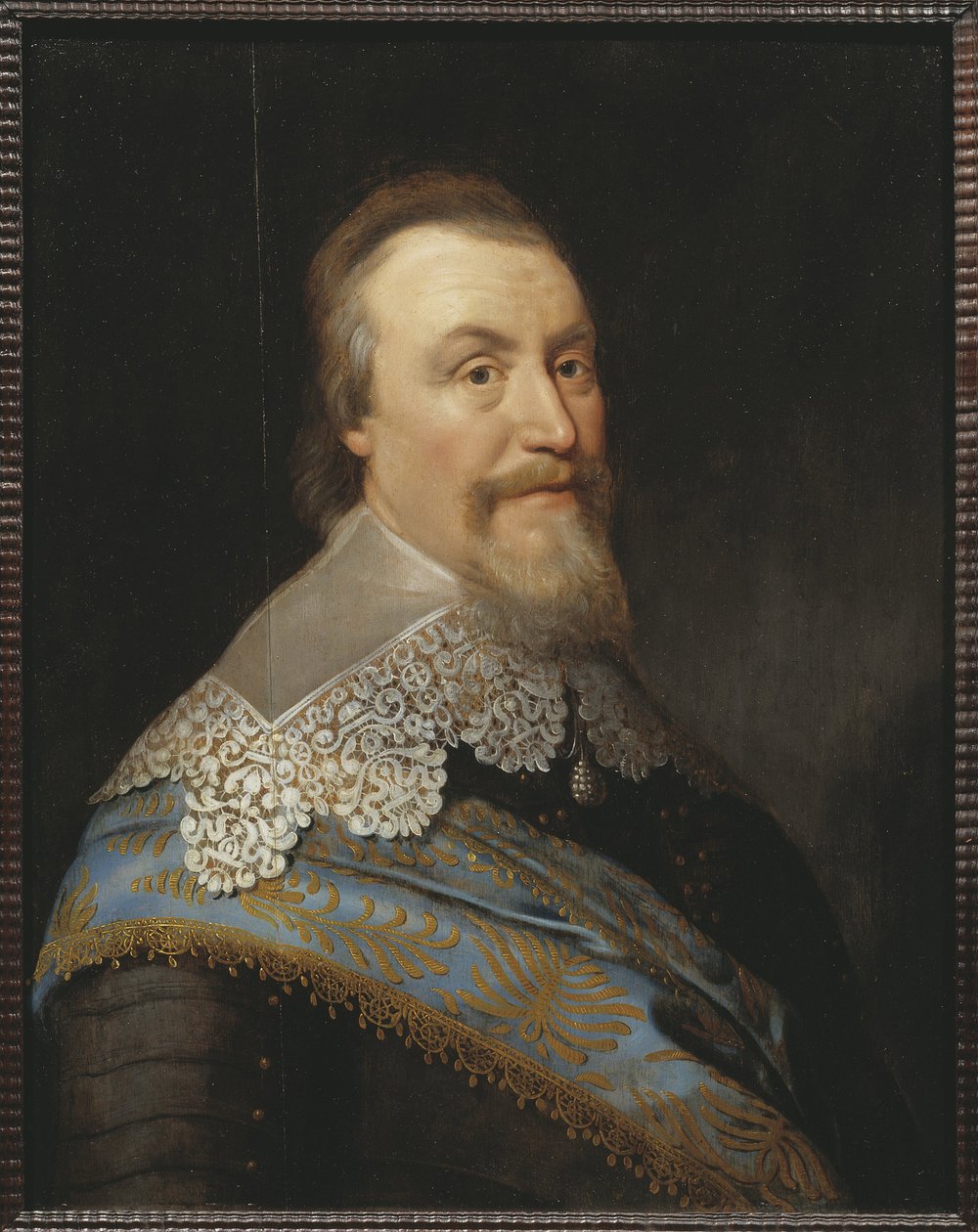 صورة للكونت أكسل أوكسنستيرنا (أوكسنستجيرنا) (1583-1654) ، بقلم ميرفلت (ميرفيلد ، ميرفلدت) ، ميشيل يانش. ورشة عمل. زيت على خشب. الأبعاد: 74x57.5 سم. المتحف الوطني ستوكهولم بواسطة ميشيل يانش. فان (استوديو) ميرفيلد
