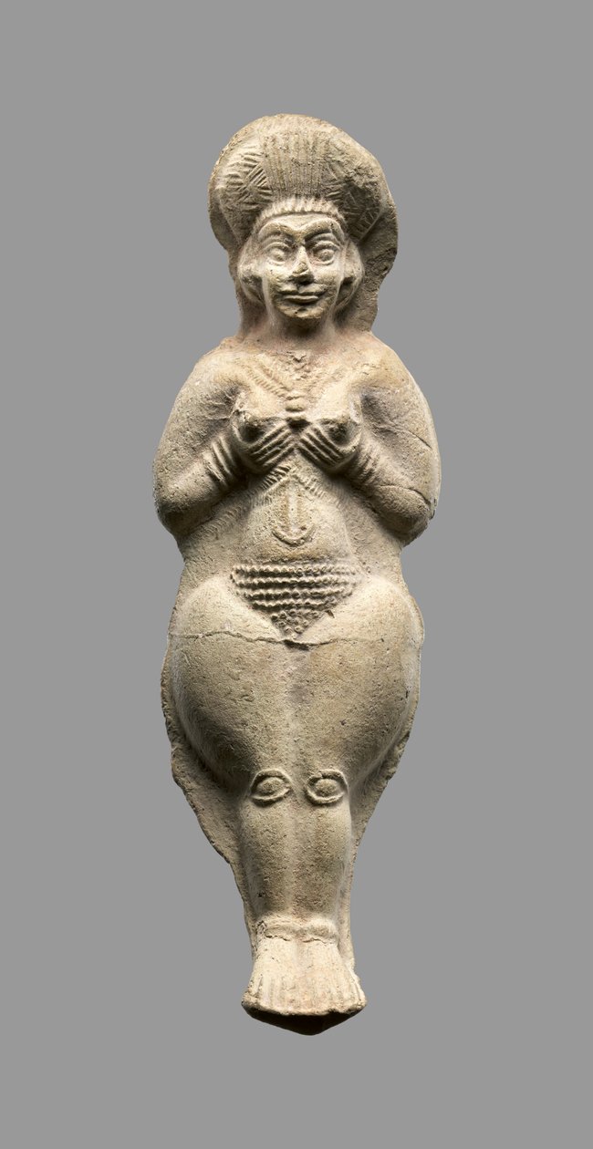 شخصية أنثوية ، العيلام الأوسط ، حوالي 1500-1100 قبل الميلاد (خزفي) بواسطة فترة العيلام الأوسط
