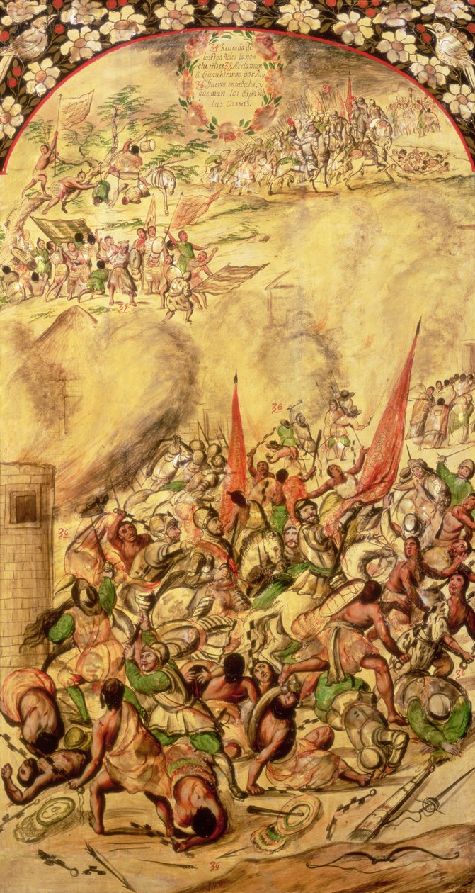 غزو المكسيك: تراجع الإسبان ، 1 يوليو 1520 ، 1698 بواسطة ميغيل وخوان جونزاليس