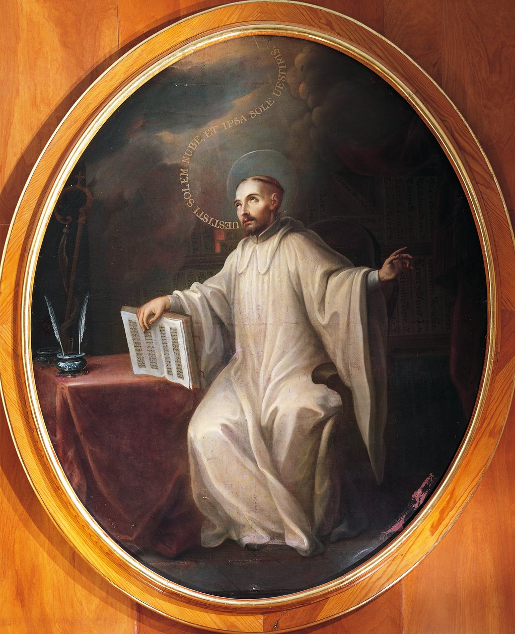 St Bernard of Clairvaux, attributed to Miguel Cabrera (1695-1768) بواسطة ميغيل (Attr. To) Cabrera