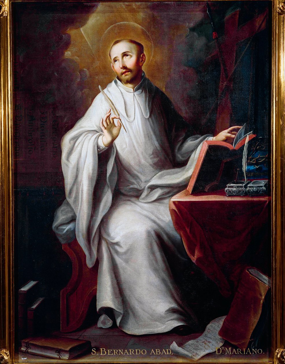 Representation de saint Bernard de Clairvaux (1090-1153) بواسطة ميغيل كابريرا