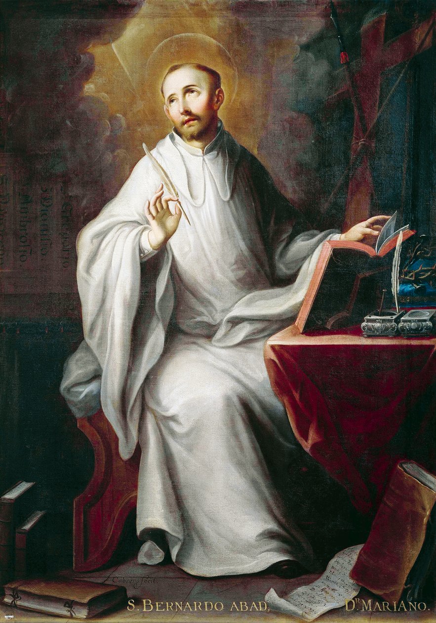 St Bernard, by Miguel Cabrera (1695-1768) بواسطة ميغيل كابريرا