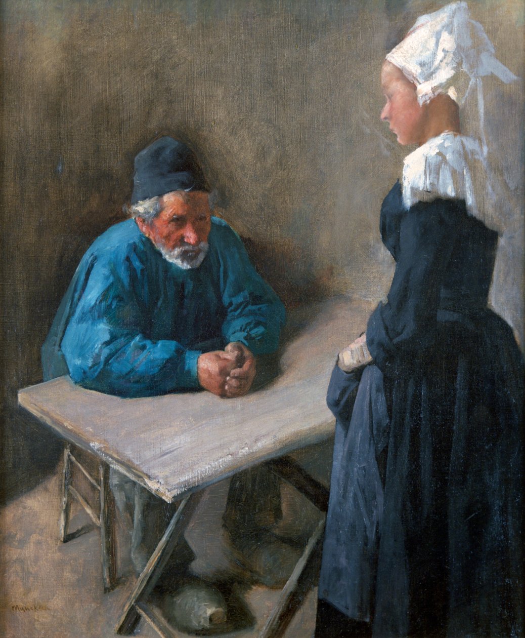خطوبة الخادمة ، c1864-1900 بواسطة ميهالي مونكاسي