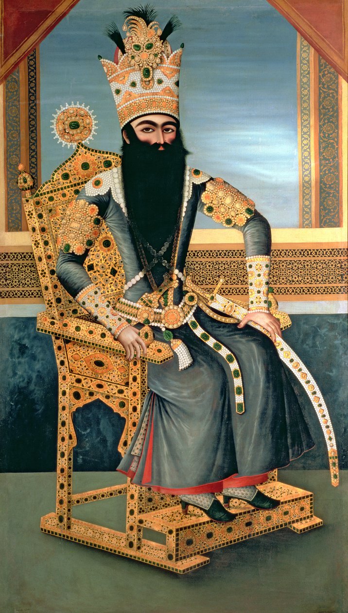 Portrait of Fath Ali Shah (1762-1834) c.1805  بواسطة MihrAli MihrAli