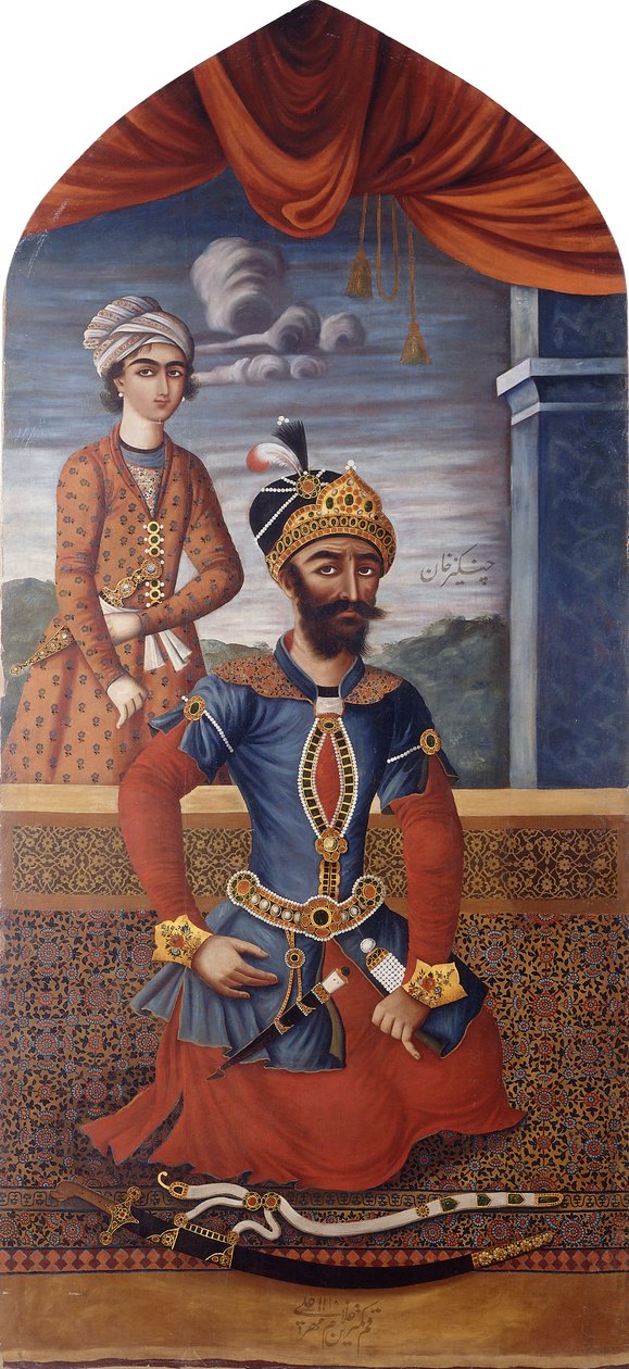 صورة جنكيز خان ، 1803-4 بواسطة MihrAli