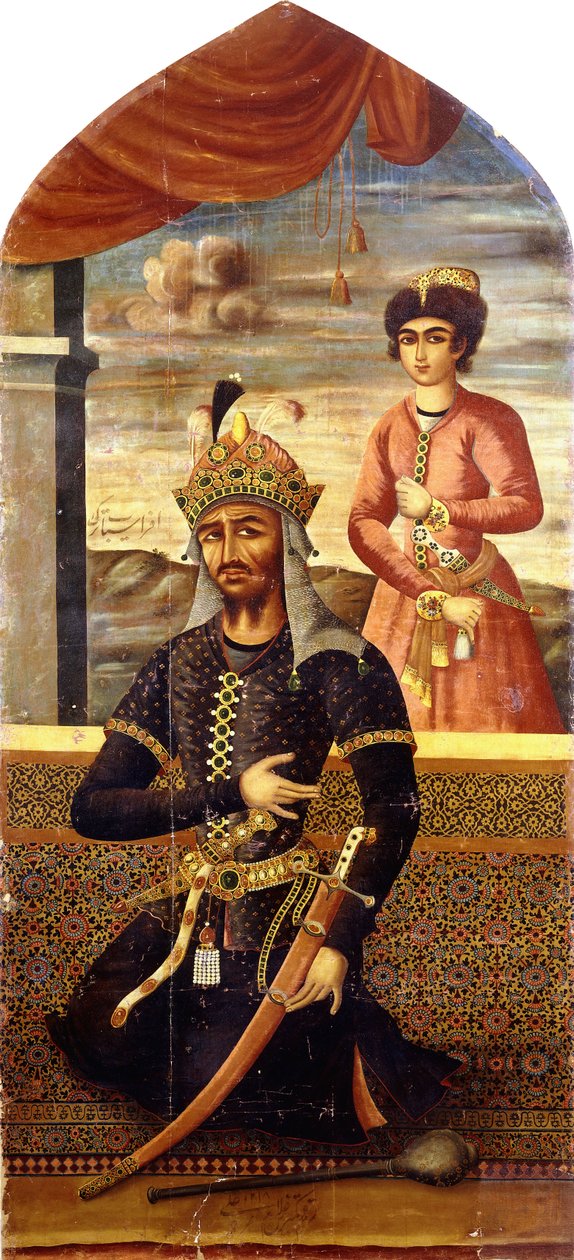 صورة لأفراسياب ، ملك توران ، 1803-4 بواسطة مهر علي