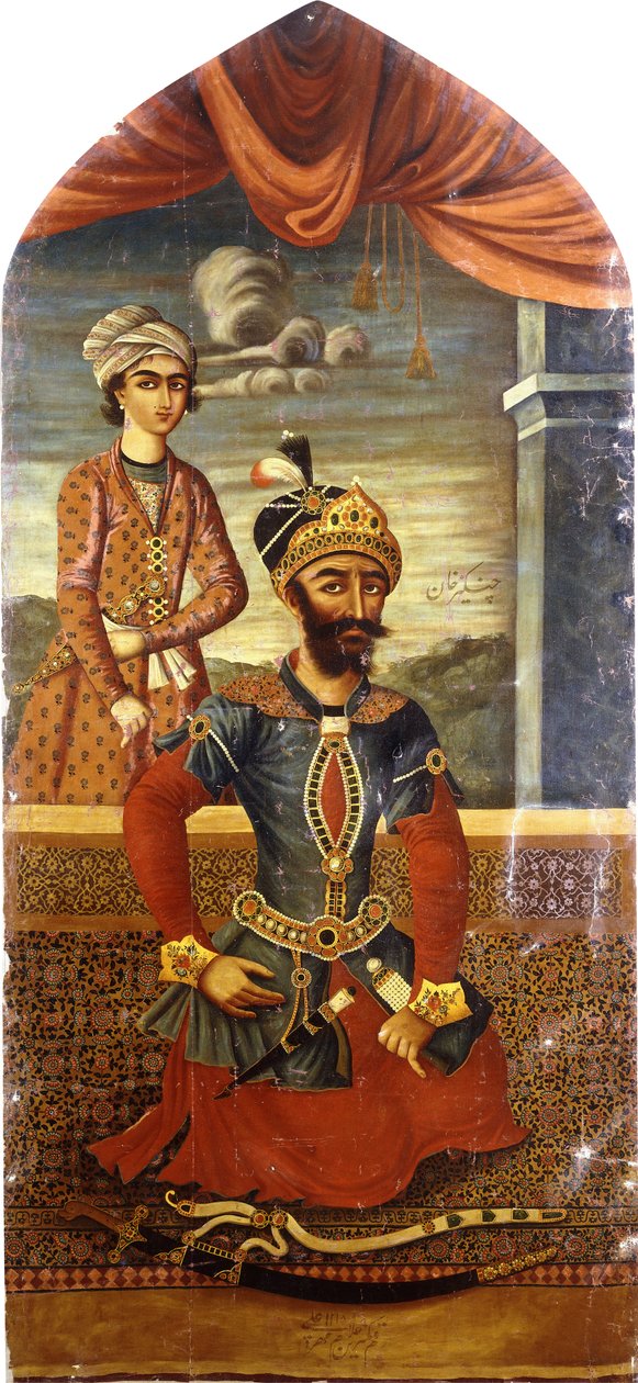 صورة جنكيز خان ، مع حضور الشباب ، ج 1803-4 بواسطة مهر علي