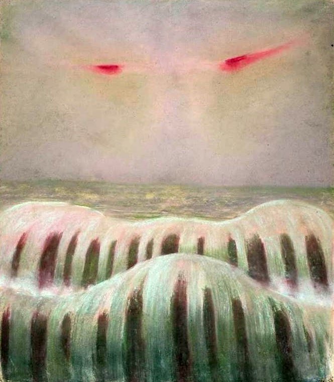 الطوفان - المناظر البحرية. بواسطة Mikalojus Konstantinas Čiurlionis