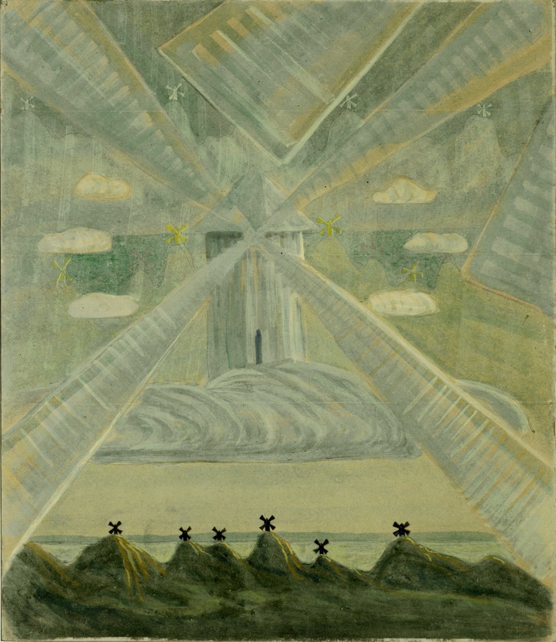 أندانتي سوناتا الثاني ، 1907. بواسطة Mikalojus Konstantinas Čiurlionis