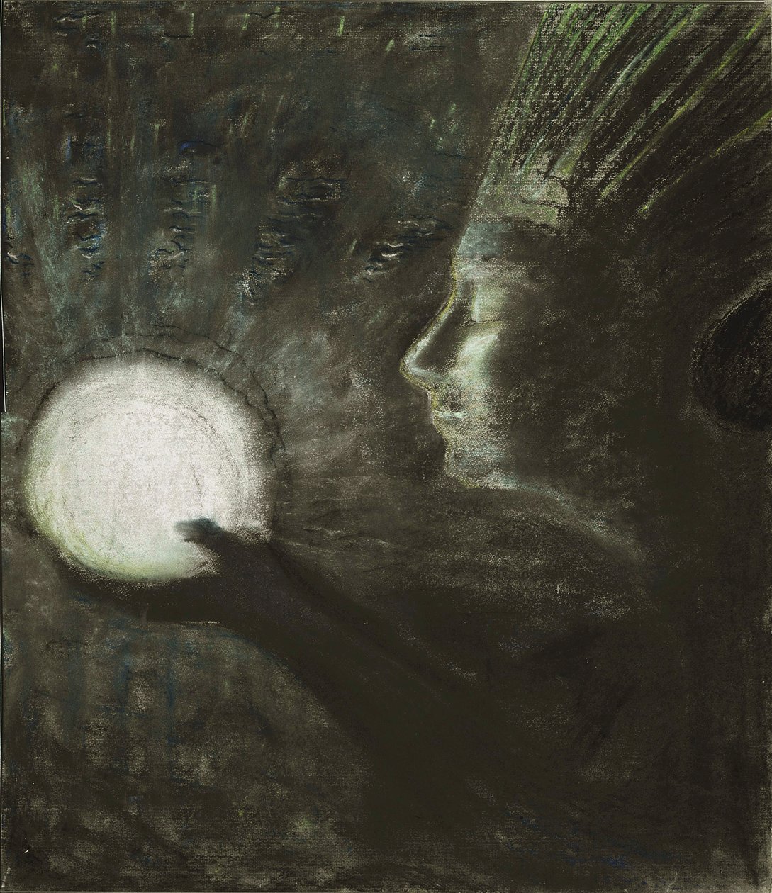 صداقة par Ciurlionis ، Mikalojus Konstantinas (1875-1911). باستيل على ورق ، الحجم: 73.4x63.5 بواسطة Mikalojus Konstantinas Čiurlionis
