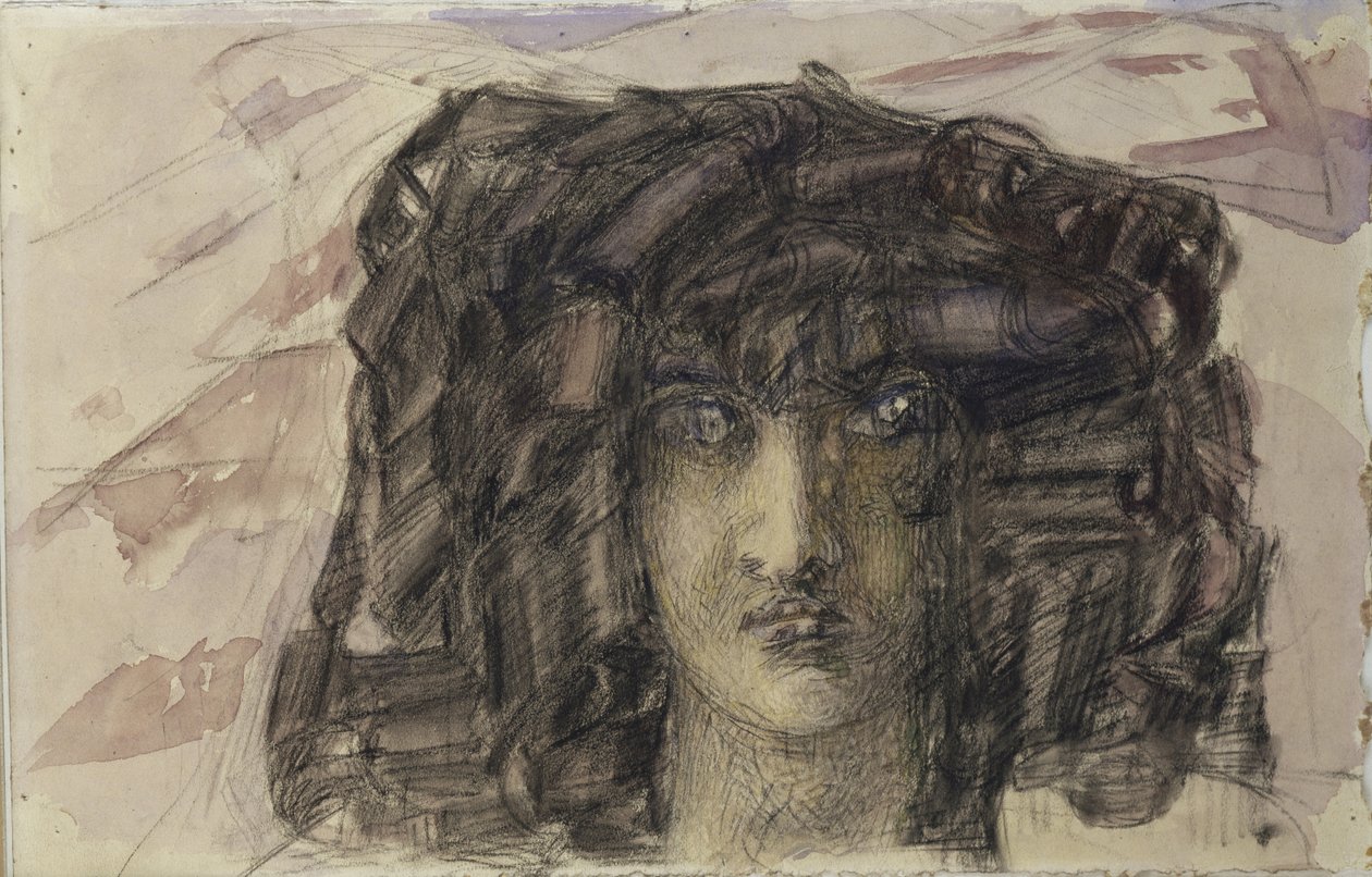 رأس الشياطين. رسم توضيحي لقصيدة الشيطان بواسطة ميخائيل ليرمونتوف ، 1890-1891 بواسطة ميخائيل الكساندروفيتش فروبل