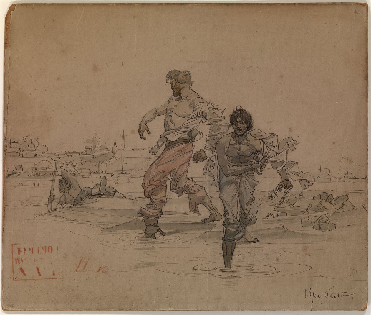 رسم توضيحي لقصيدة The Robber Brothers بقلم ألكسندر بوشكين ، 1881 بواسطة ميخائيل الكساندروفيتش فروبل
