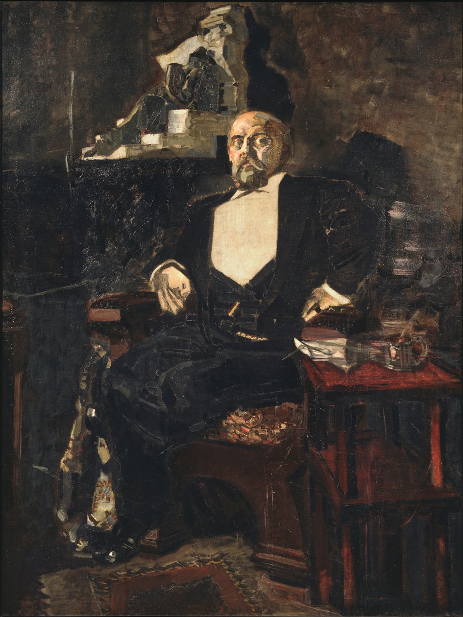 صورة لمؤسس أول أوبرا روسية خاصة ساففا مامونتوف 1841-1918 ، 1897 بواسطة ميخائيل الكساندروفيتش فروبل