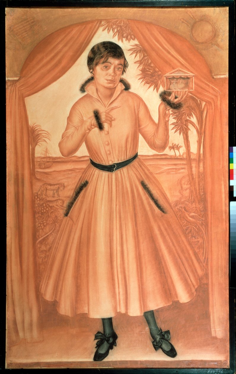 صورة لزوجة الفنان - عمل ألكسندر يفجينيفيتش ياكوفليف (1887-1938) ، طباشير أسود ومتفائل على الورق ، حوالي عام 1917 ، الفن الروسي في القرن العشرين ، الحداثة - متحف الدولة الروسي ، سانت بطرسبرغ بواسطة ميخائيل نيكولايفيتش ياكوفليف