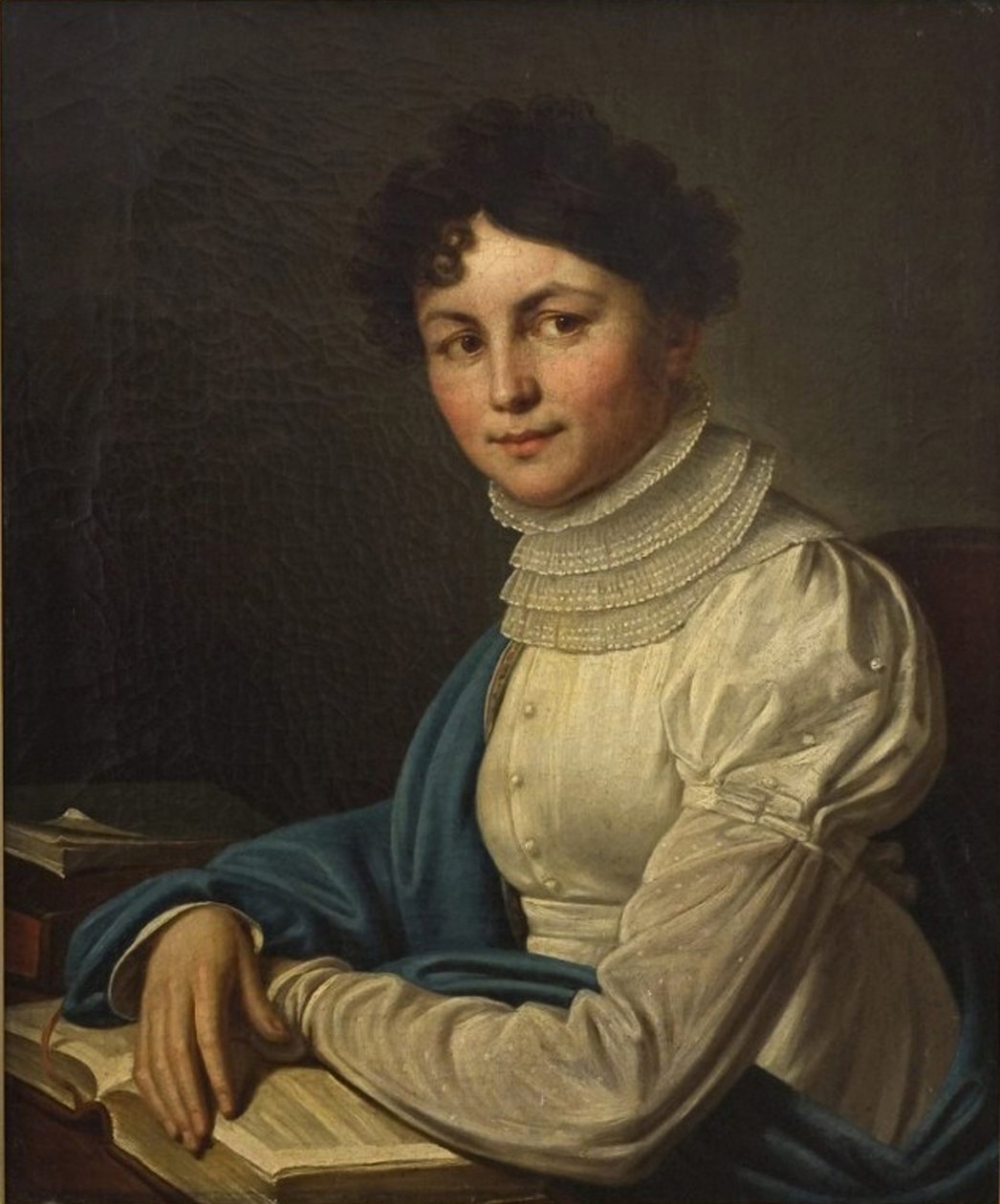 صورة للشاعرة آنا بونينا 1774-1829 ، 1825 بواسطة ميخائيل بروكوبيفيتش فيشنفيتسكي