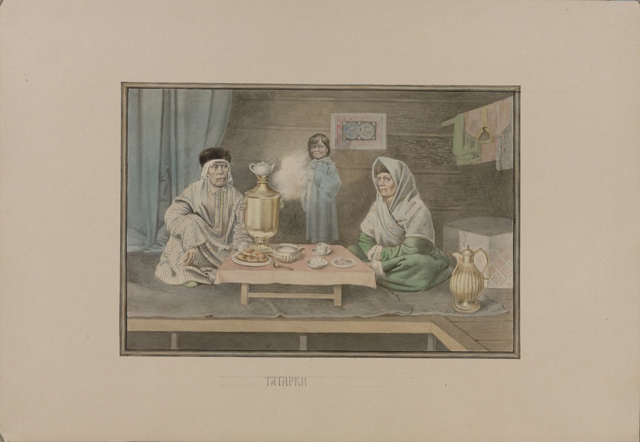 نساء التتار ، 1862. بواسطة ميخائيل ستيبانوفيتش زنامنسكي