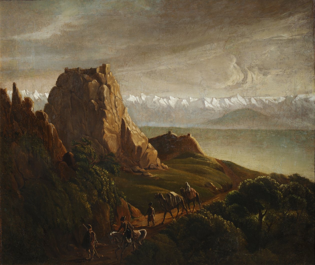 منظر قوقازي مع الإبل ، 1837-1838 بواسطة ميخائيل يوريفيتش ليرمونتوف