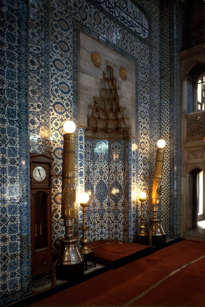 منظر داخلي لـ Rustem Pacha Mosquee (1560-1564) بواسطة معمار سنان
