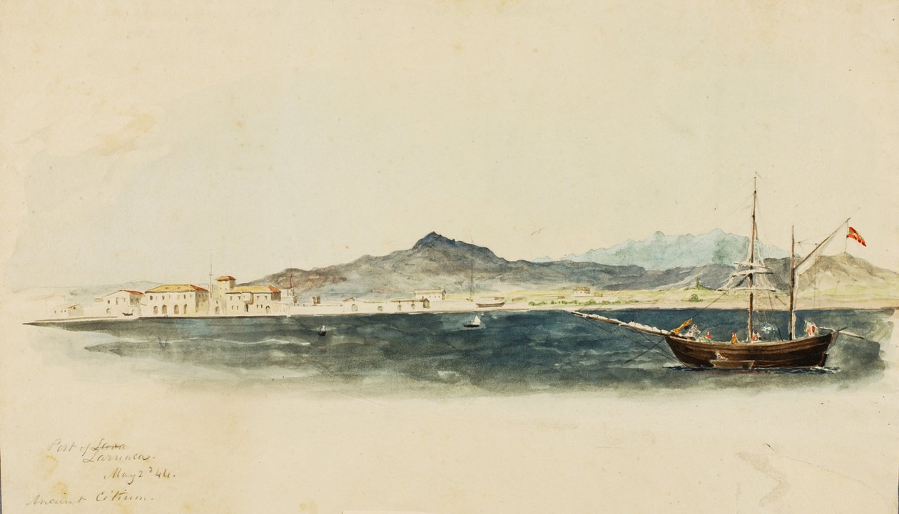 ميناء لارنكا 1844. بواسطة عامل منجم كيلبورن كيلوج
