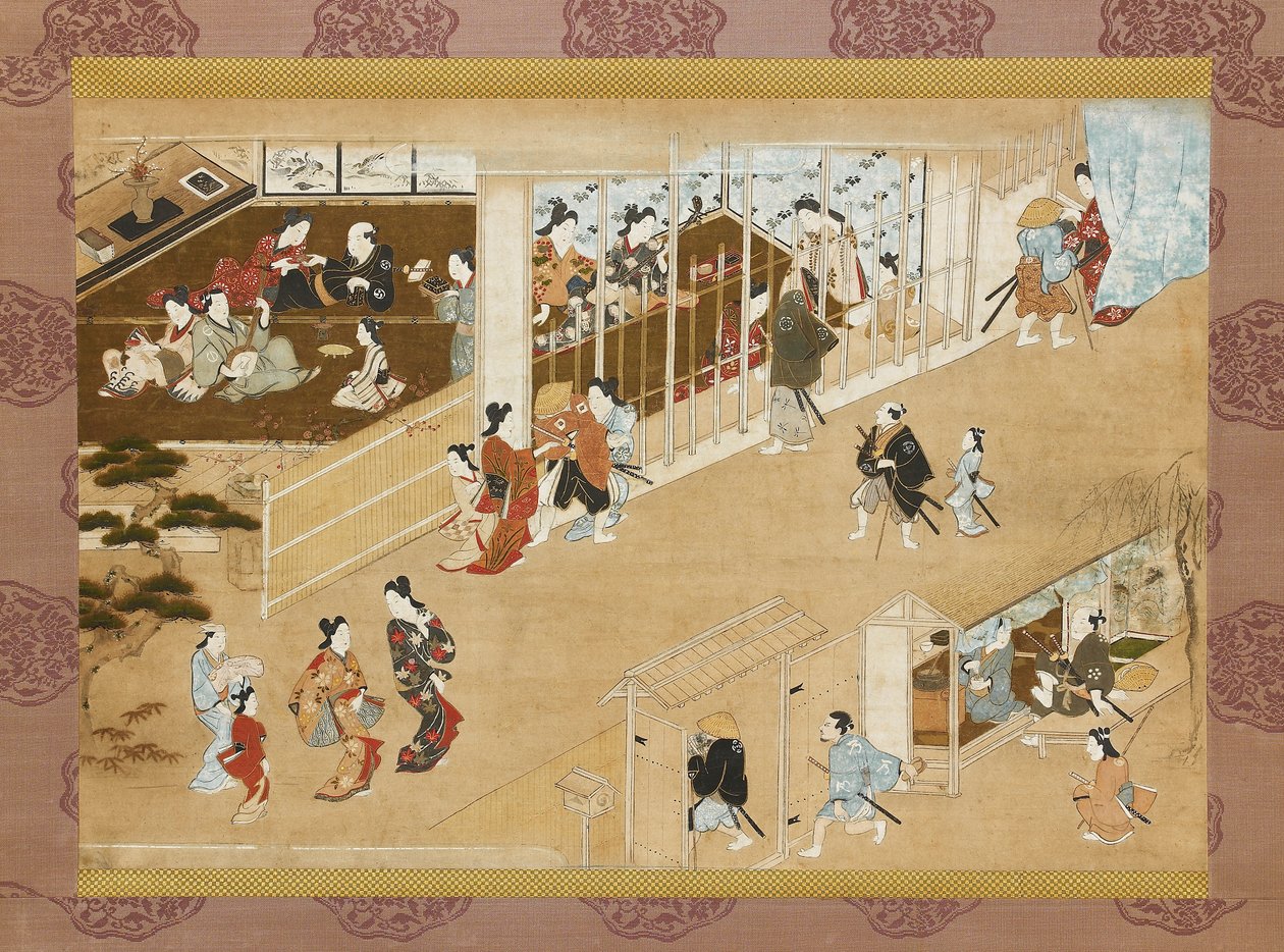 أماكن الترفيه Yoshiwara ، C1670-C1685 بواسطة مياغاوا تشوشون