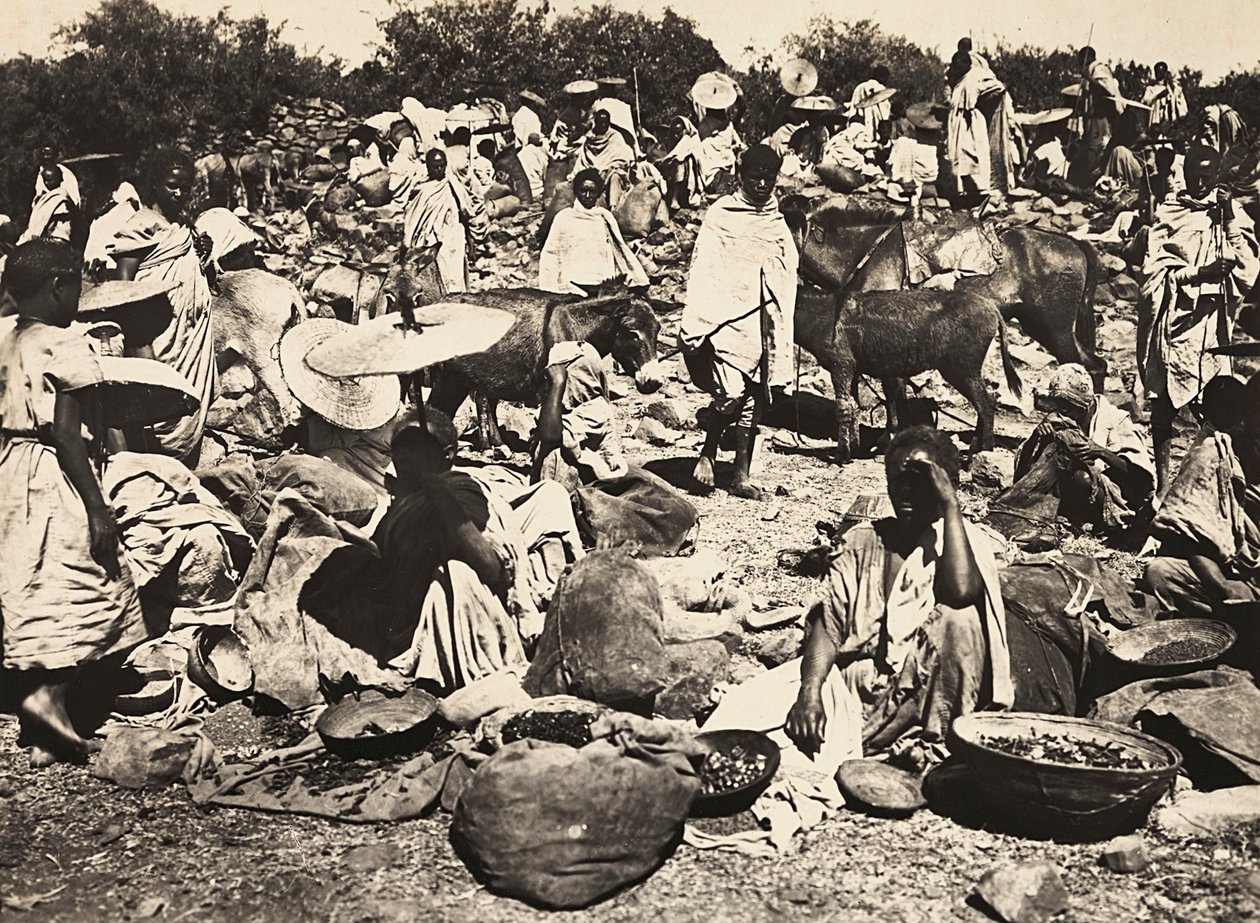 "بناء إمبراطورية" في العصر الفاشي: السوق الحبشي ، 09/05/1936 (b / w photo) بواسطة موديستينو بالدينيتي