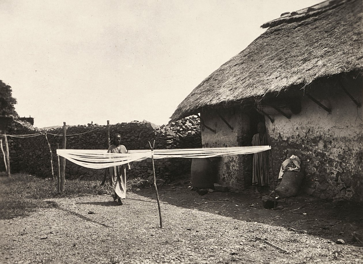 "بناء إمبراطورية" في العصر الفاشي: الاستعدادات للنسيج ، 09/05/1936 (b / w photo) بواسطة موديستينو بالدينيتي