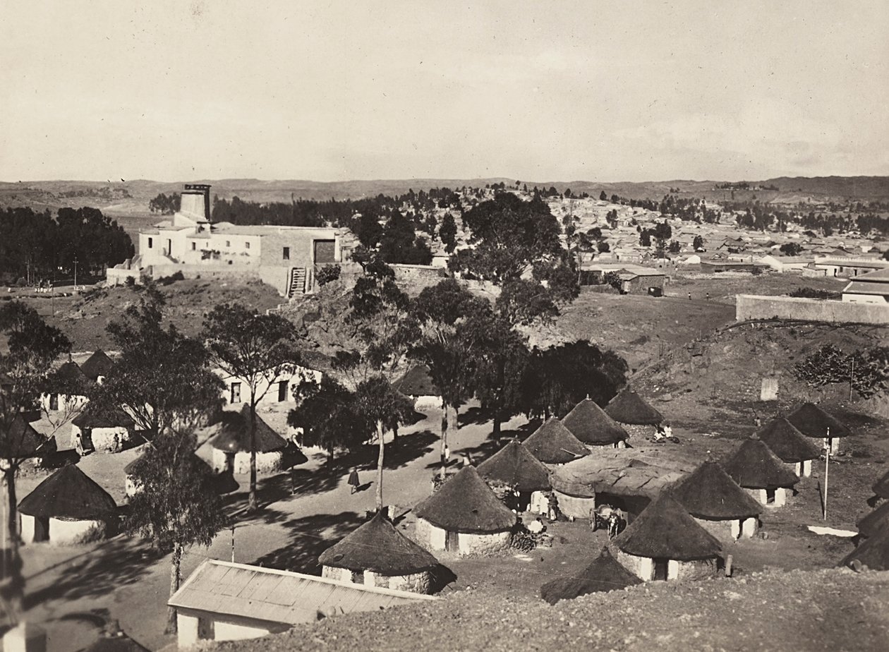 "بناء إمبراطورية" في العصر الفاشي: الحي الأصلي في أسمرة ، 09/05/1936 (b / w photo) بواسطة موديستينو بالدينيتي