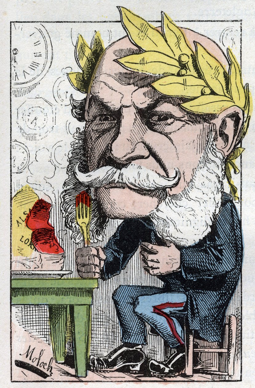 صورة لوليام الأول (1797-1888) ، ملك بروسيا وإمبراطور ألمانيا في "The Trombinoscope" بواسطة توشاتوت ، رسم كاريكاتوري بقلم ب. مولوك عام 1882 (1849-1909). مجموعة خاصة. بواسطة الطاغوت