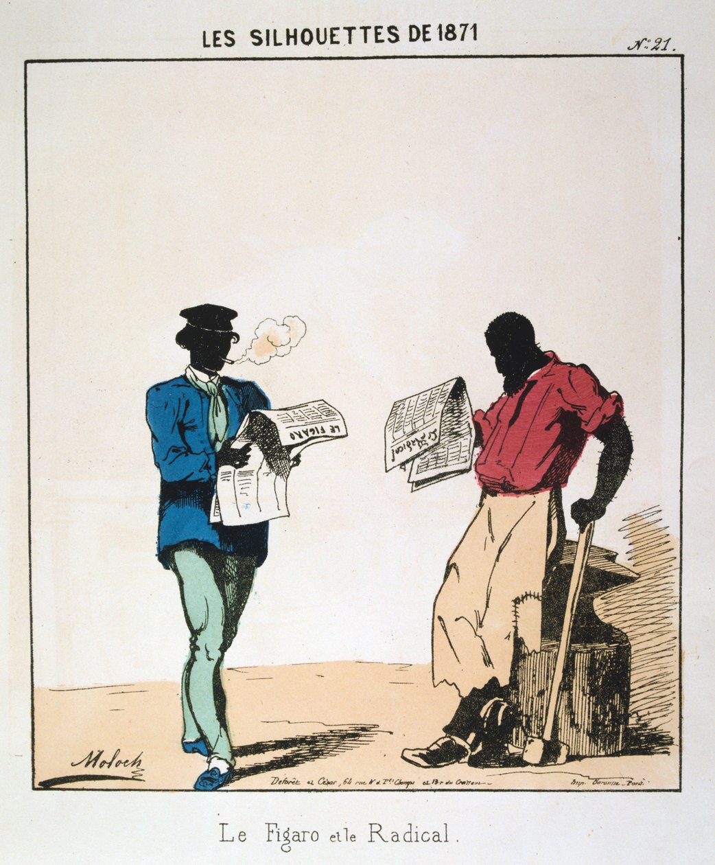 Le Figaro and le Radical ، 1871 بواسطة الطاغوت