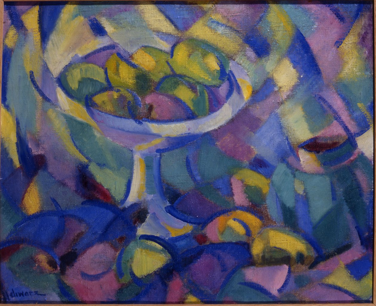 حياة ساكنة للفاكهة ، حوالي 1913-14 (زيت على قماش) بواسطة الأم السوداء