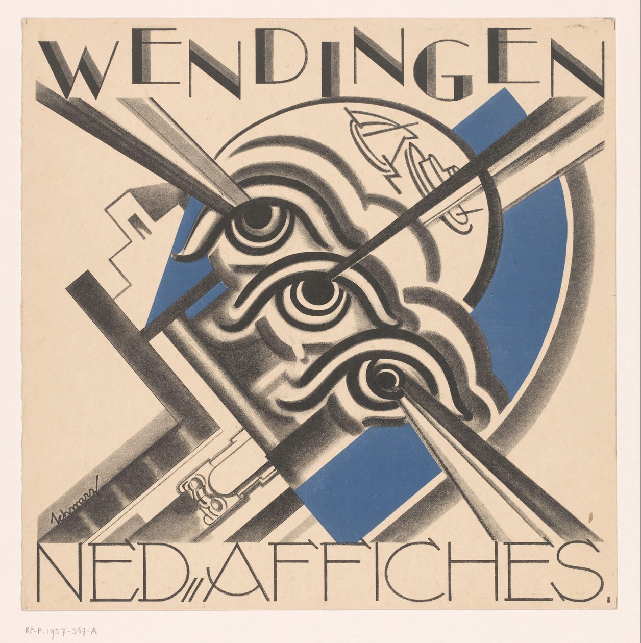 تصميم الغلاف لـ: Wendingen، 1931 بواسطة الأم السوداء