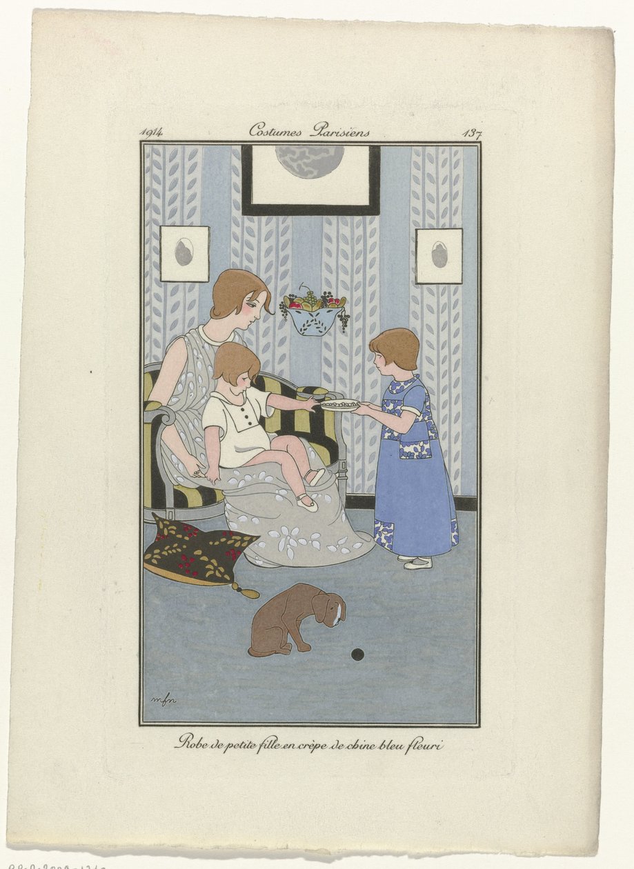 Journal des Dames et des Modes، Costumes Parisiens، 1914، No. 137: Little girl