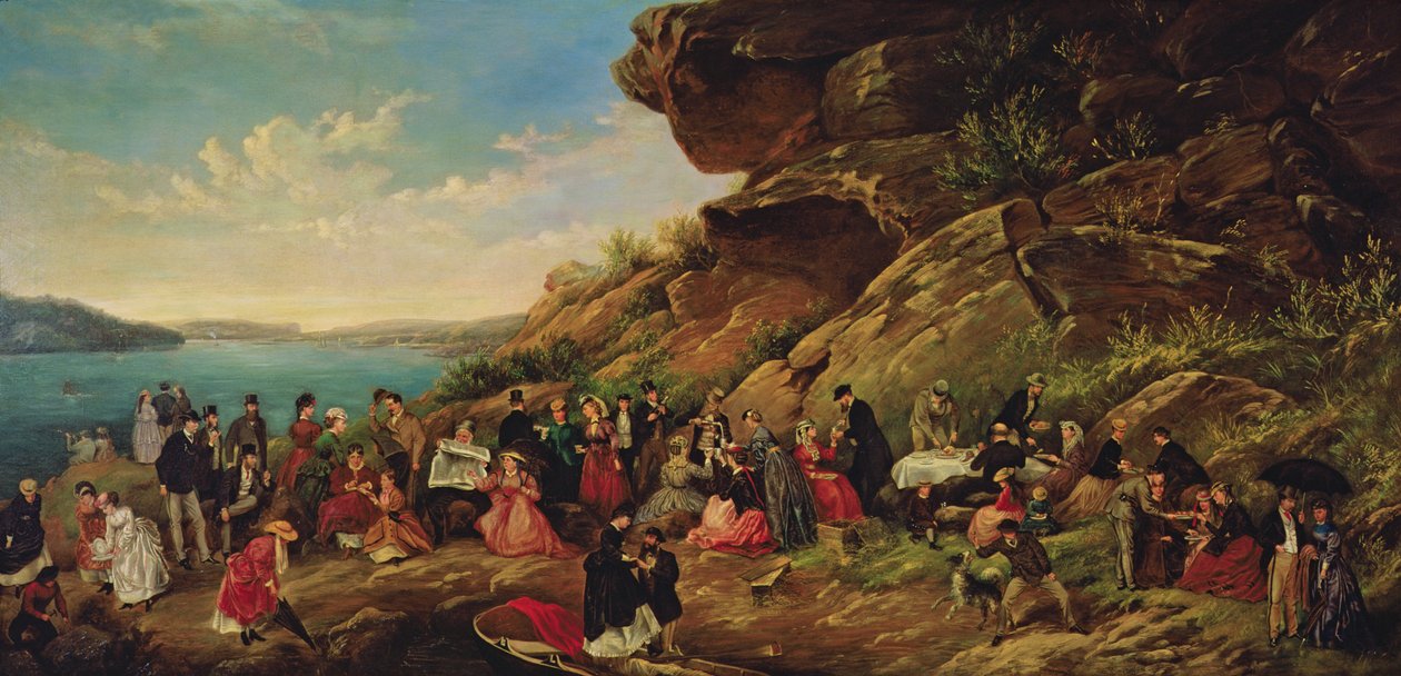 نزهة في جزيرة كلارك ، 1870 بواسطة مونتاج سكوت