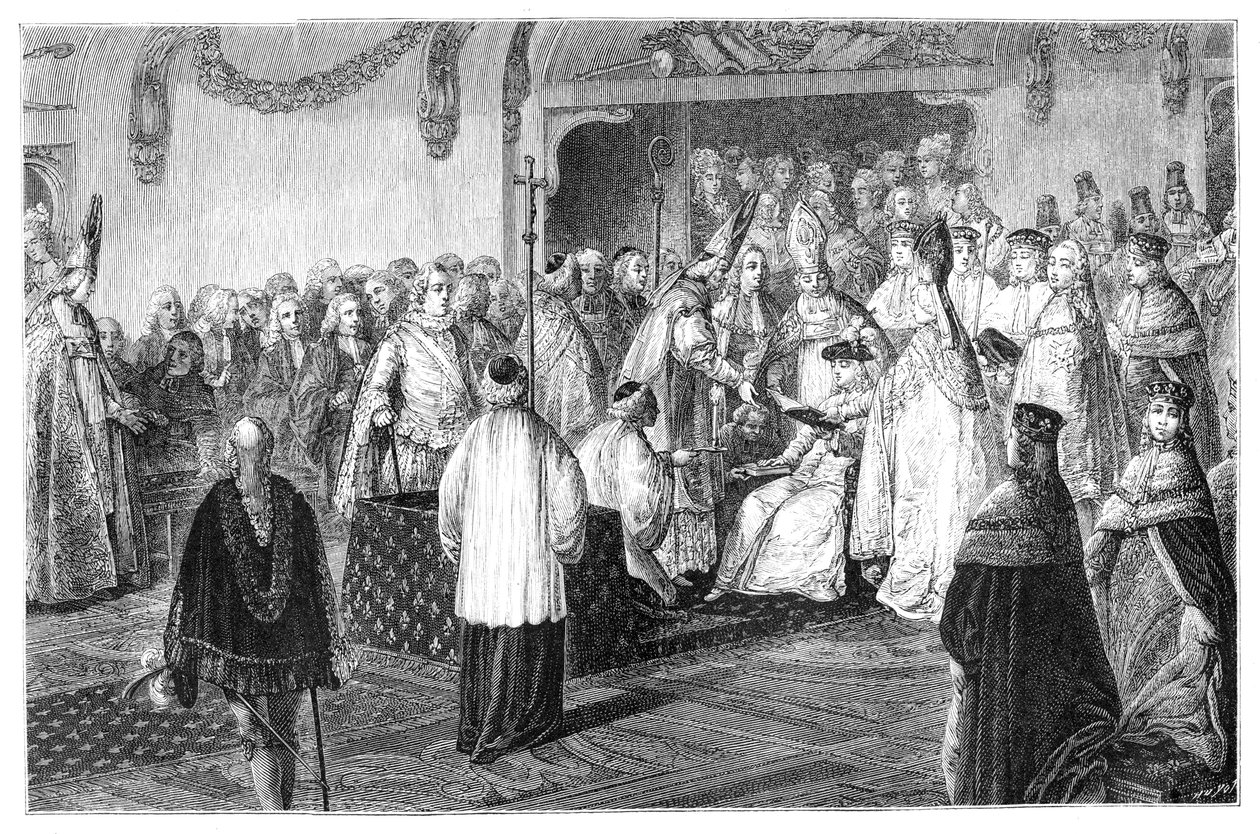 تتويج لويس الخامس عشر ، 1715 ، 1885 بواسطة مورو
