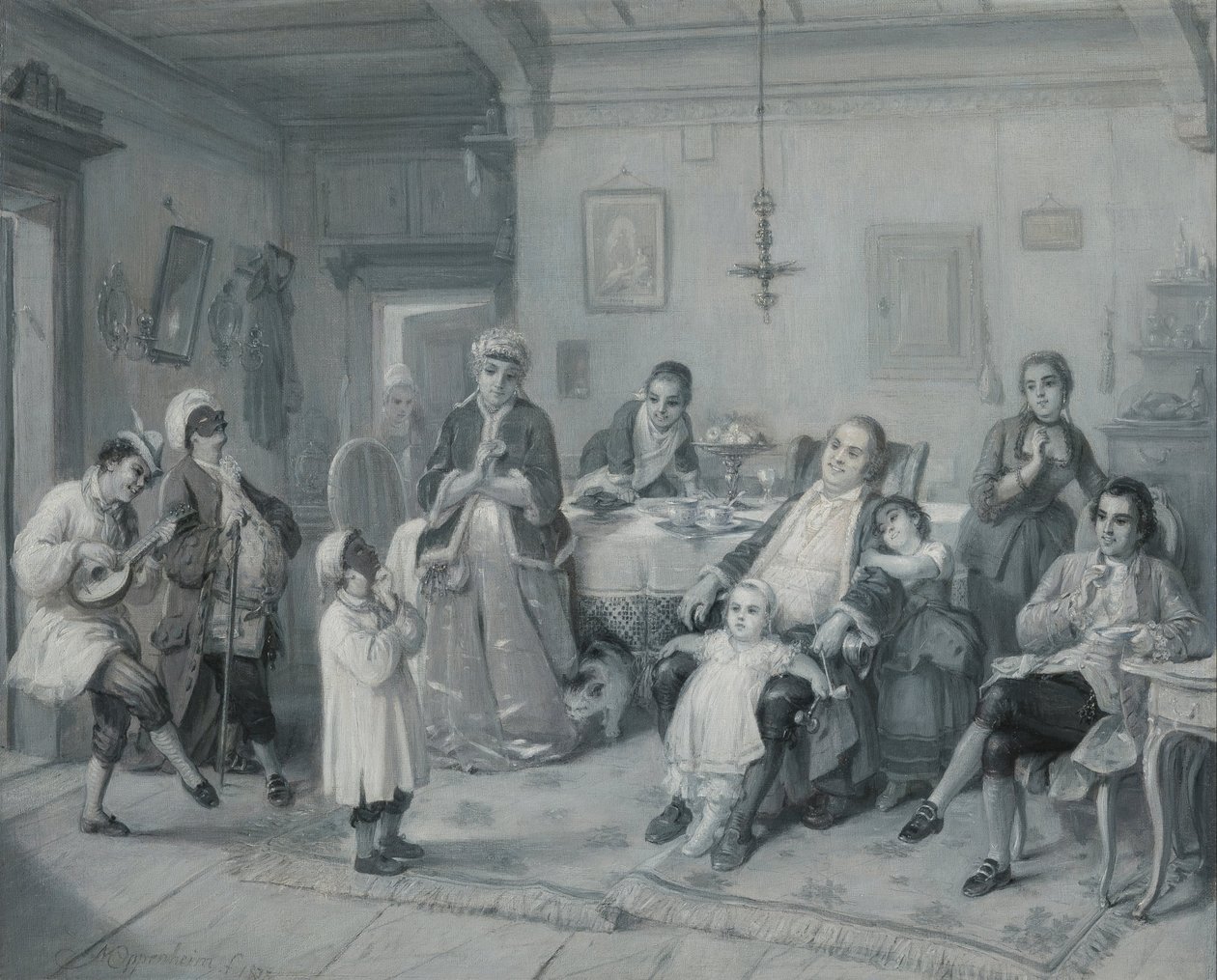 عيد البوريم (عيد البوريم) بواسطة موريتز دانيال أوبنهايم