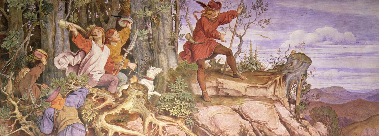 أسطورة تأسيس Wartburg: Wartberg ، ستكون قلعة بالنسبة لي بواسطة موريتز لودفيج فون شويند