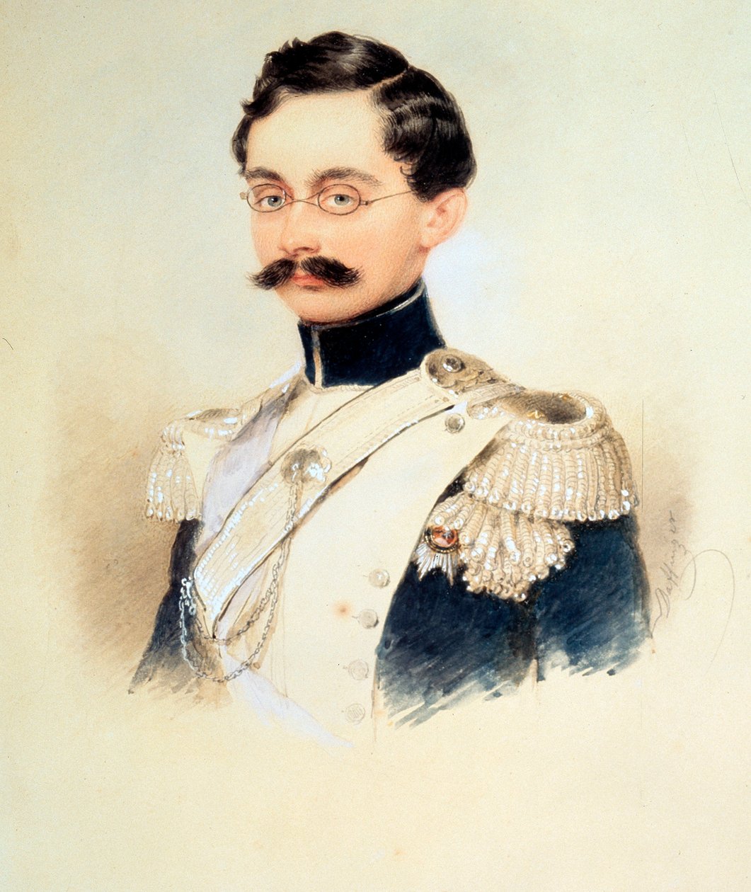 صورة لأدولف الأول ، دوق ناسو ، دوق لوكسمبورغ الأكبر 1817-1905 ، 1840. بواسطة موريتز مايكل دافينجر
