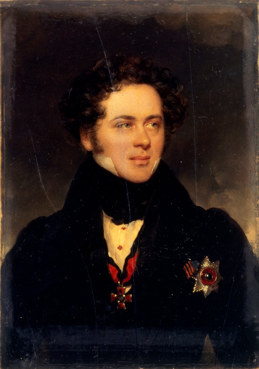 صورة للكونت أليكسي أليكسيفيتش بيروفسكي 1787-1837 ، الكاتب أنتوني بوجوريلسكي ، 1827 بواسطة موريتز مايكل دافينجر