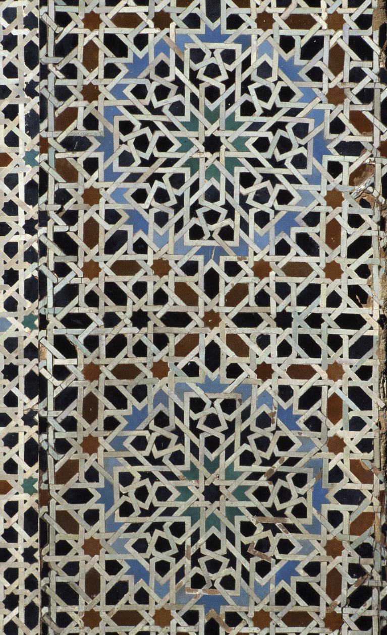 مدرسة Bou Inania School ، زليج للبلاط ، القرن الرابع عشر (سيراميك) بواسطة المدرسة المغربية