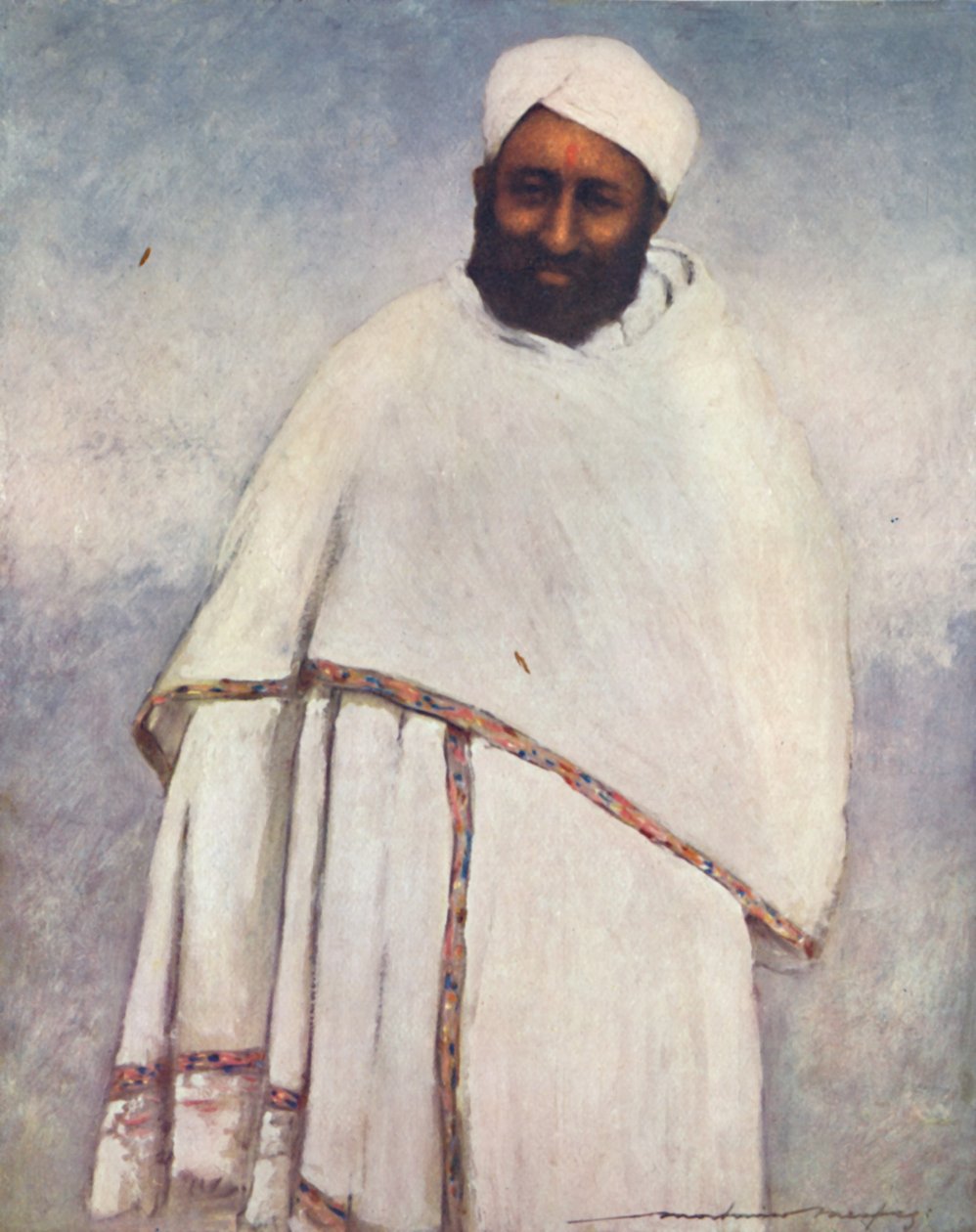 "A Kashmiri Pundat" ، 1903 بواسطة مورتيمر لودينجتون مينبيس