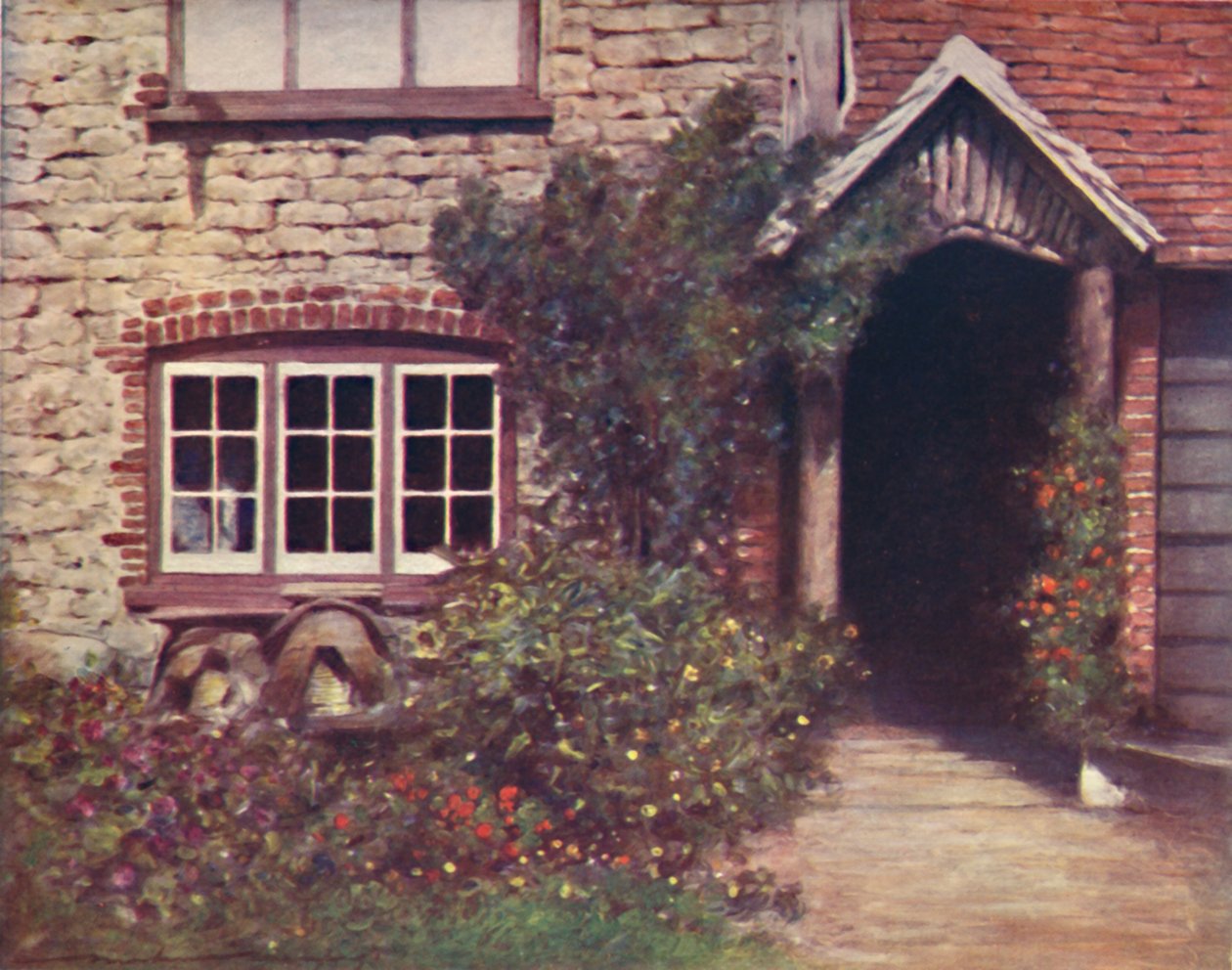 "A Surrey Porch" ، 1903 بواسطة مورتيمر لودينجتون مينبيس