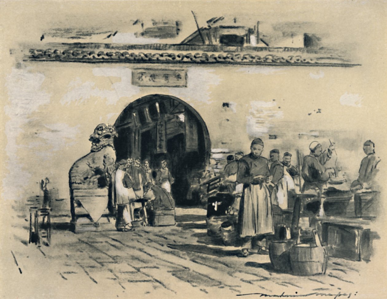 "في مدينة شنغهاي" ، 1903 بواسطة مورتيمر لودينجتون مينبيس