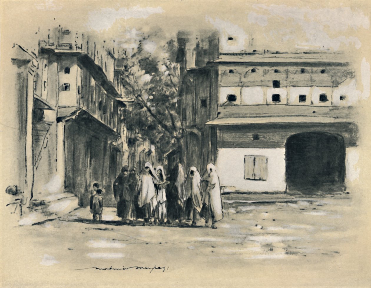 "امرأة مسلمة" ، 1903 بواسطة مورتيمر لودينجتون مينبيس