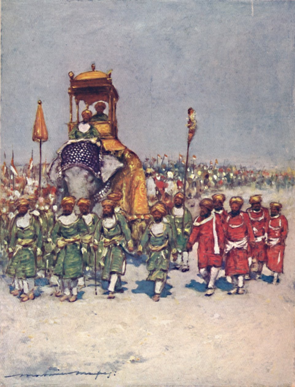 "واحدة من أكثر المجموعات روعة في موكب الخدم" ، 1903 بواسطة مورتيمر لودينجتون مينبيس