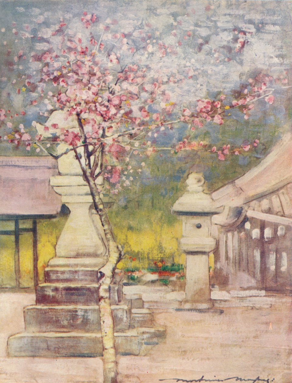 "Peach-Blossom" ، ج ١٨٨٧ ، ١٩٠١ بواسطة مورتيمر لودينجتون مينبيس