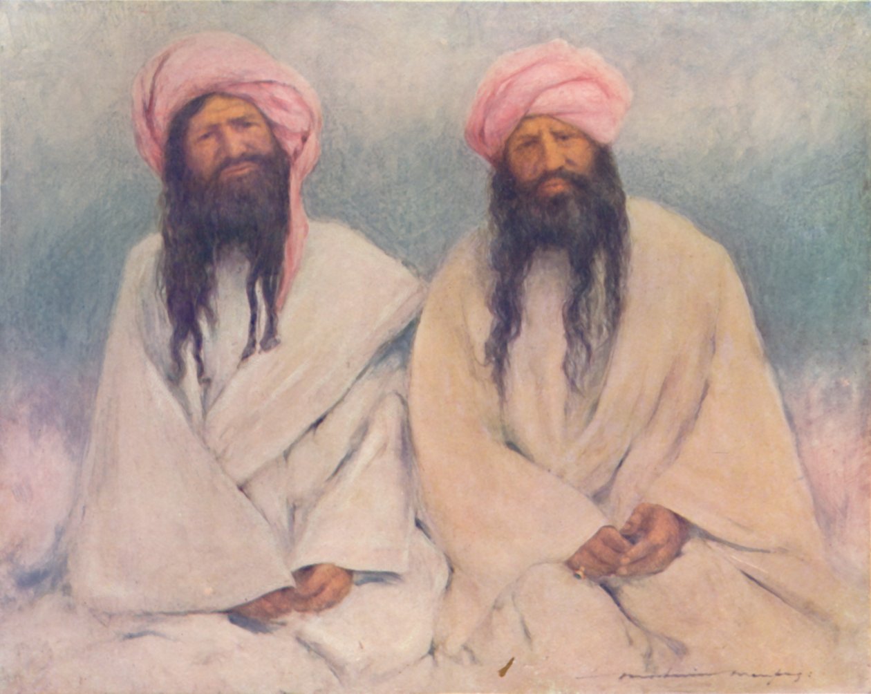 "اثنان من زعماء البلوش" ، 1903 بواسطة مورتيمر لودينجتون مينبيس