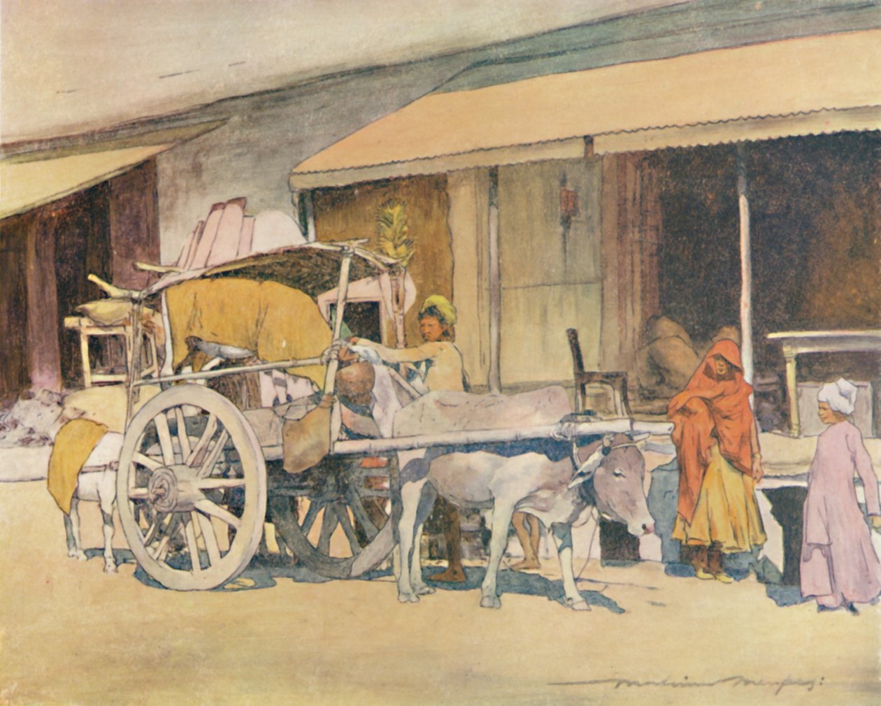 عربة بولوك ، أجمير ، 1905 بواسطة مورتيمر لودينجتون مينبس