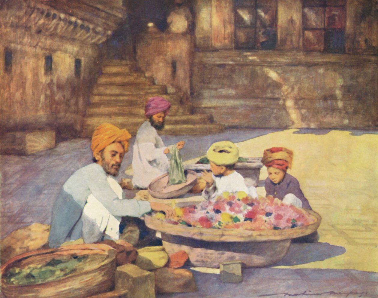 عند باب المعبد 1905 بواسطة مورتيمر لودينجتون مينبس