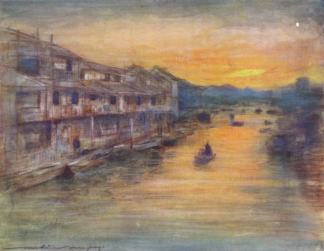 على القناة العظيمة ، أوساكا ، c1887 ، 1901 بواسطة مورتيمر لودينجتون مينبس