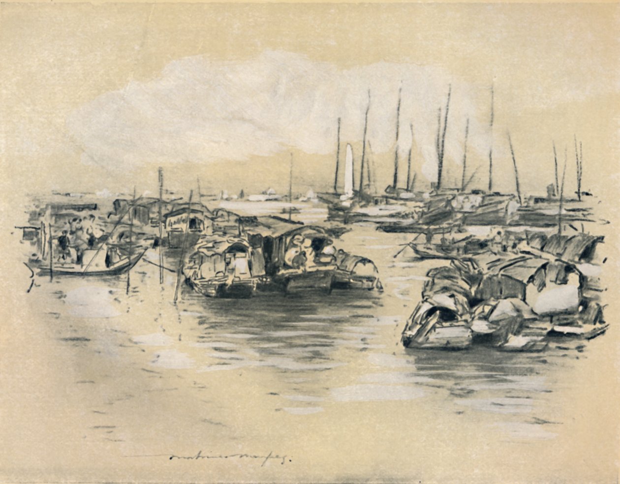 على النهر الأصفر ، 1903 بواسطة مورتيمر لودينجتون مينبس